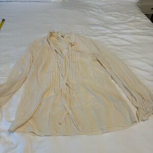 Elie Tahari Women's Cream Blouse